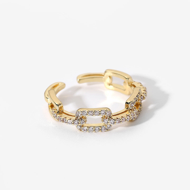 Crystal Design Gold Ring Variety