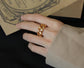 Thick Chain Links Gold Ring
