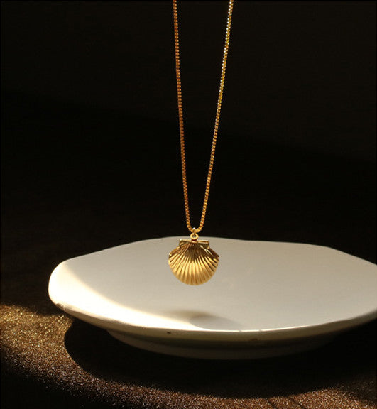 Seashell Charm 18K Gold Plated Necklace