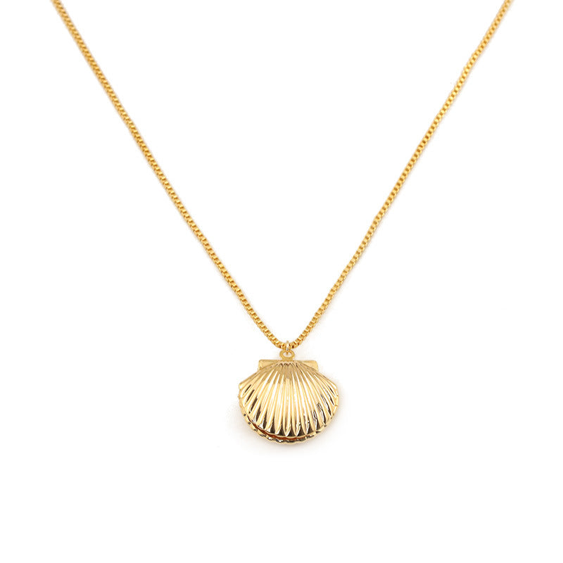 Seashell Charm 18K Gold Plated Necklace