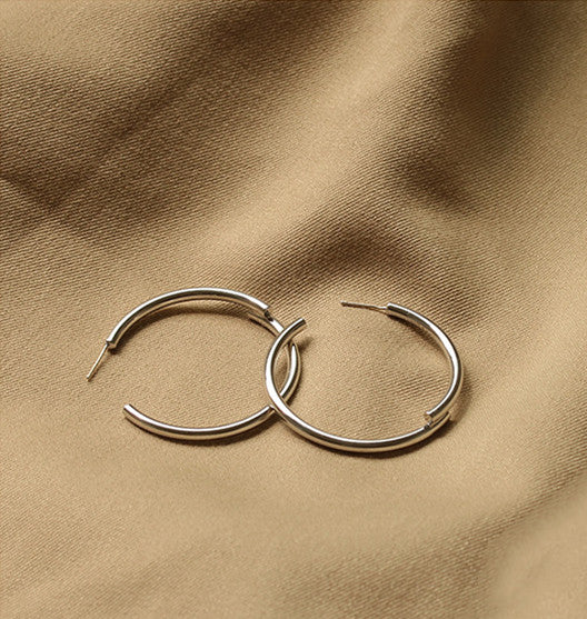 Silver Hoop Earrings