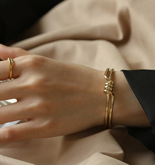 Minimalist Knotted Bracelet