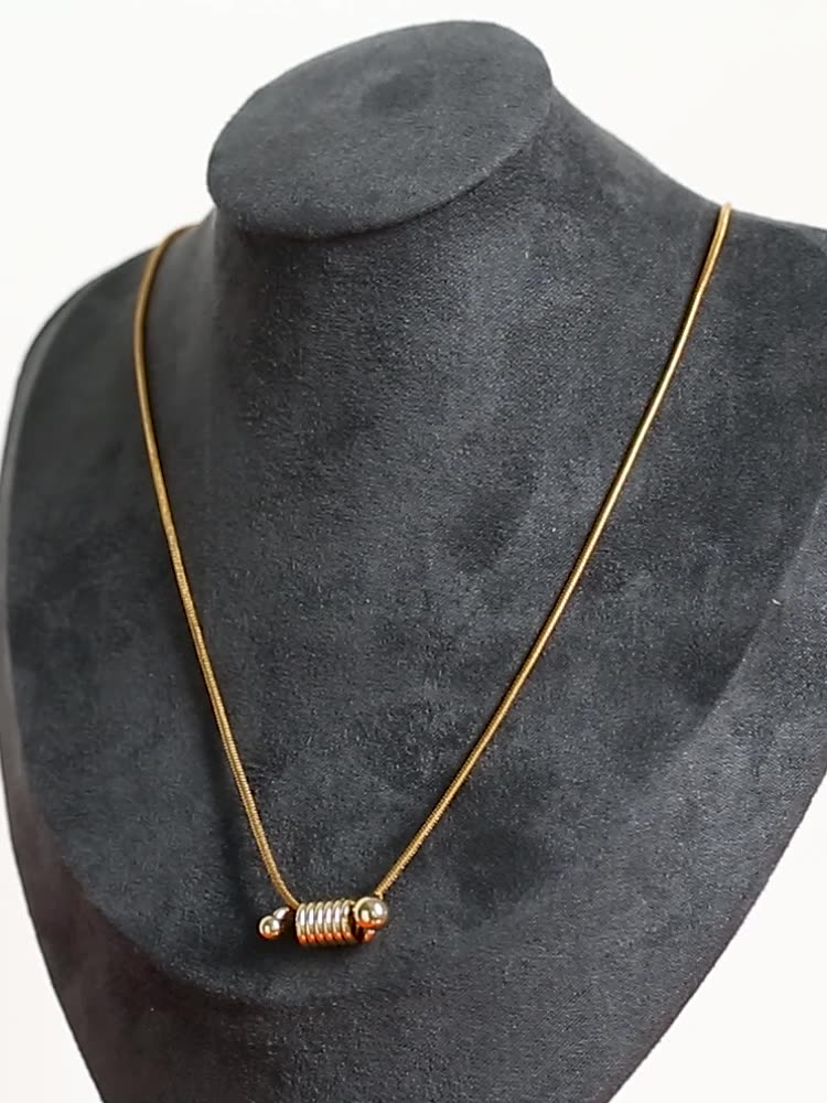 Coil Twist Gold Necklace