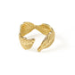 Vintage Leaf Gold Ring