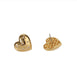 Crystal Encrusted Heart Ear Studs