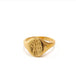 Floral Embossing Gold Ring
