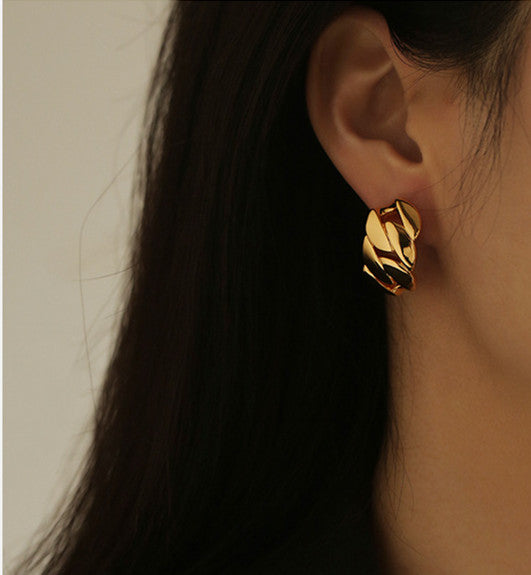 Curved Chain Earrings