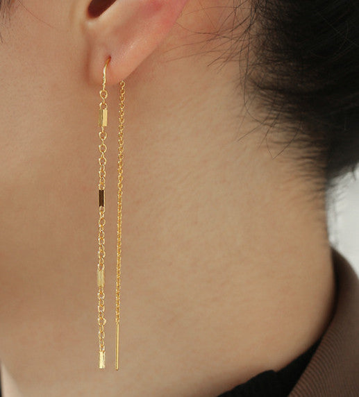 Mini Gold Bar Ear Threader