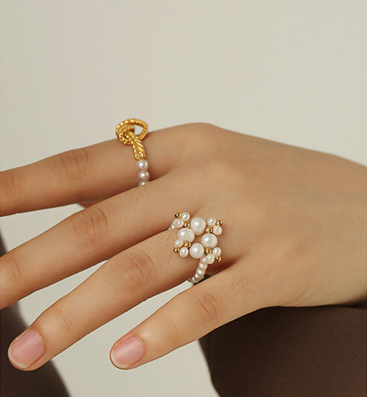 Assorted Geometric Gold Rings