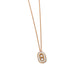 Geometric Pendant Snake Bone Chain Gold Necklace