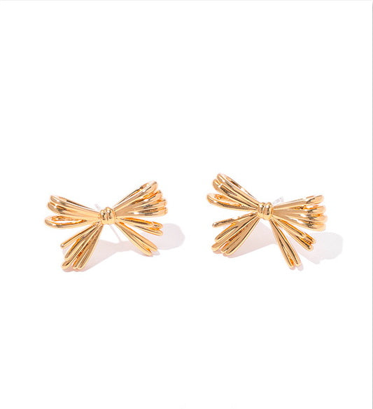 Bow Shape Ear Studs