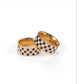 Checkered Gold Ring