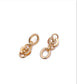 Asymmetrical Chain Links Dangle Earrings