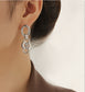 Asymmetrical Chain Links Dangle Earrings