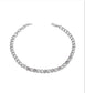 Classic Thick Chain Necklace with Rectangular Crystals