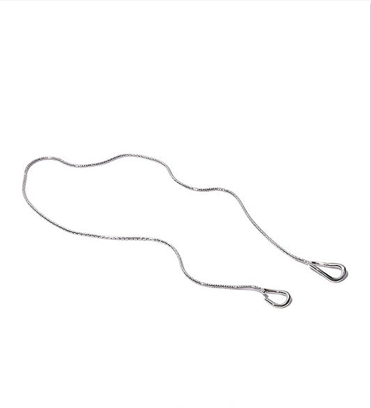 Simple Silver Slip-Through Necklace