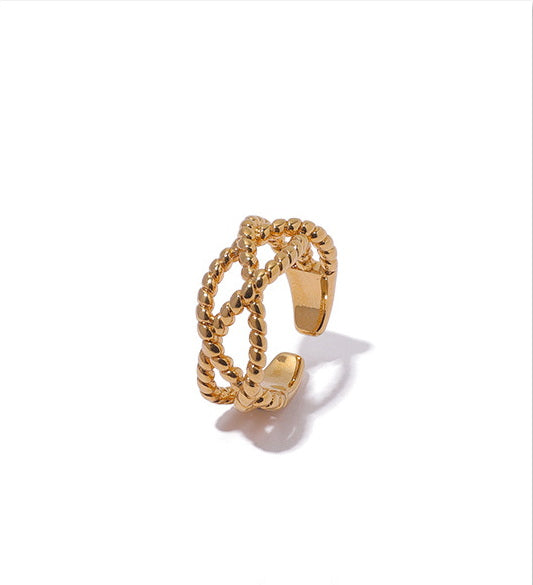 Criss Crossing Gold Ring Variety