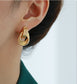 Layered Hoops Gold Earrings