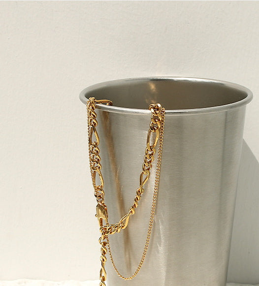 Double Layered Gold Anklet