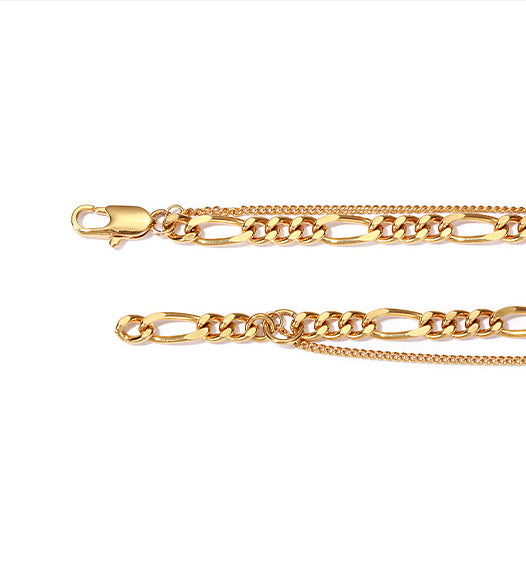 Double Layered Gold Anklet