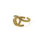 Overlapping Twist Rope Gold Ring