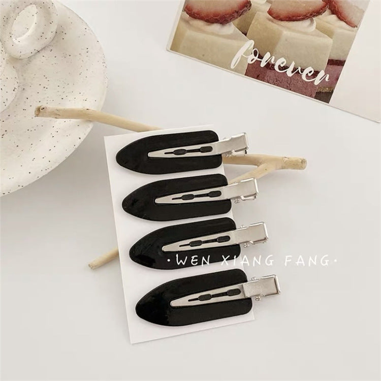 4pcs Solid Colored Wave Setting Clips