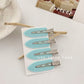 4pcs Solid Colored Wave Setting Clips