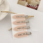 4pcs Solid Colored Wave Setting Clips