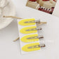 4pcs Solid Colored Wave Setting Clips