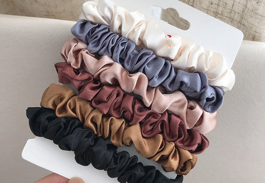 Mixed Color Scrunchie Set