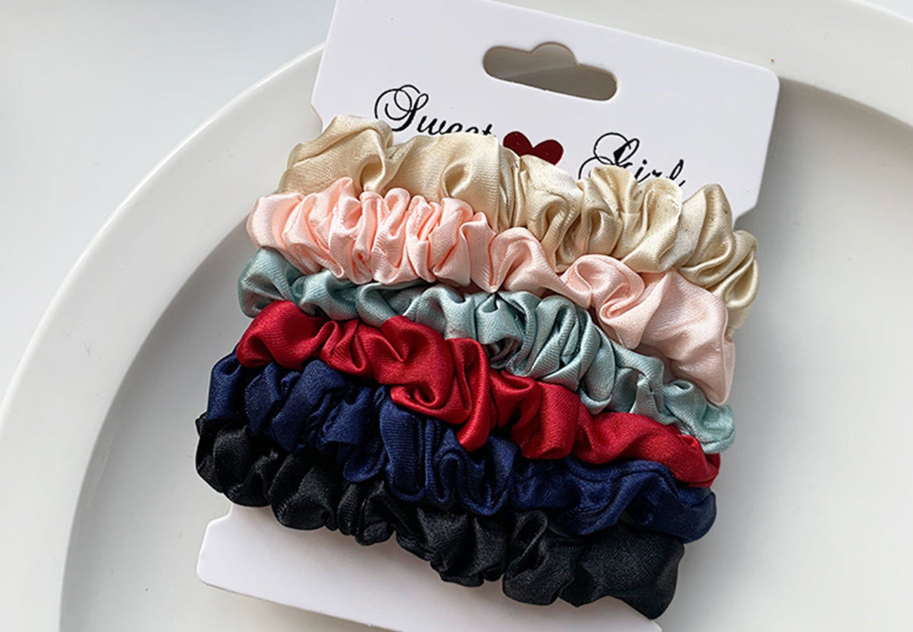 Mixed Color Scrunchie Set