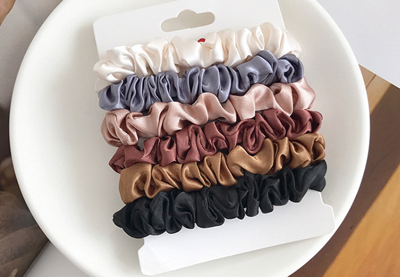 Mixed Color Scrunchie Set