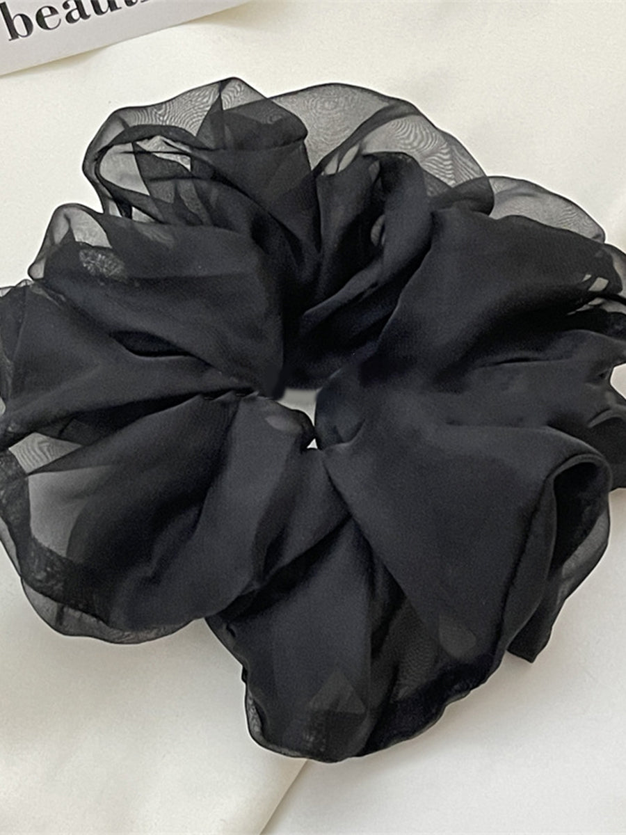 Translucent Organza Ruched Scrunchie