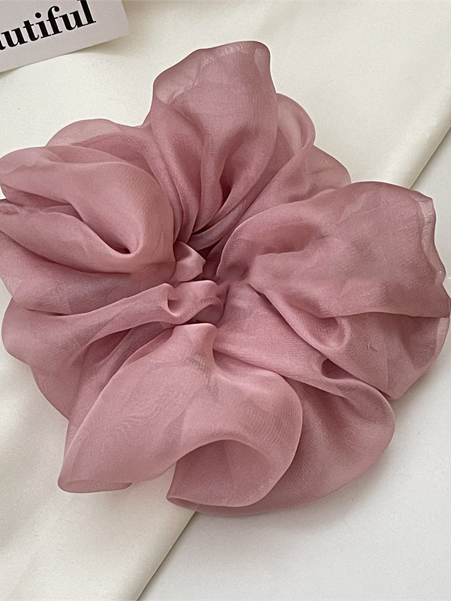 Translucent Organza Ruched Scrunchie