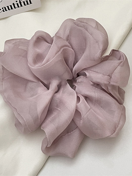 Translucent Organza Ruched Scrunchie