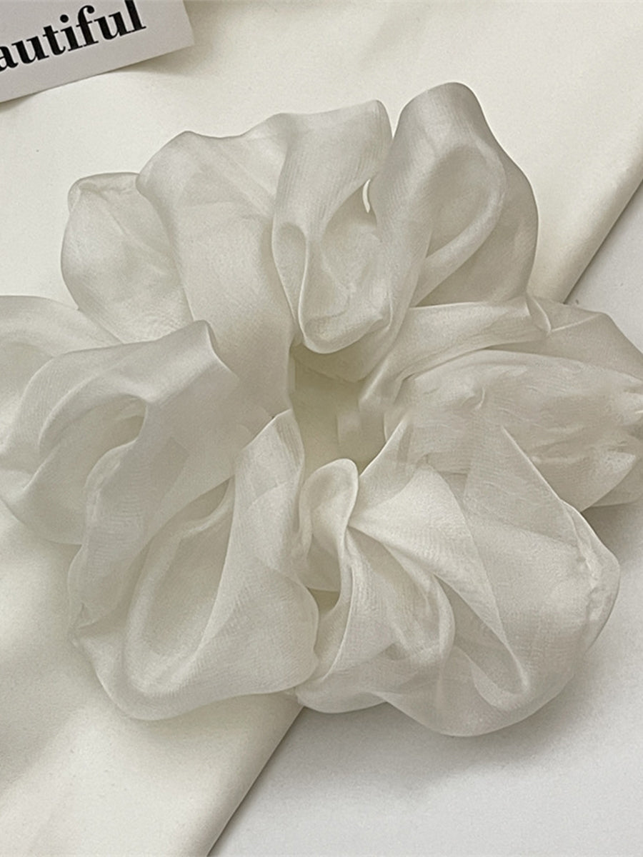 Translucent Organza Ruched Scrunchie