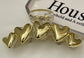 Metallic Heart Detail Hair Claw