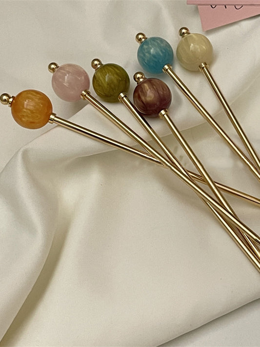 Marble Effect Round Pin