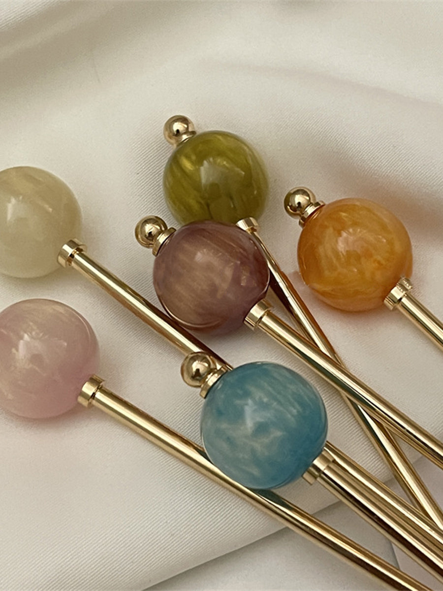 Marble Effect Round Pin