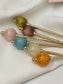 Marble Effect Round Pin