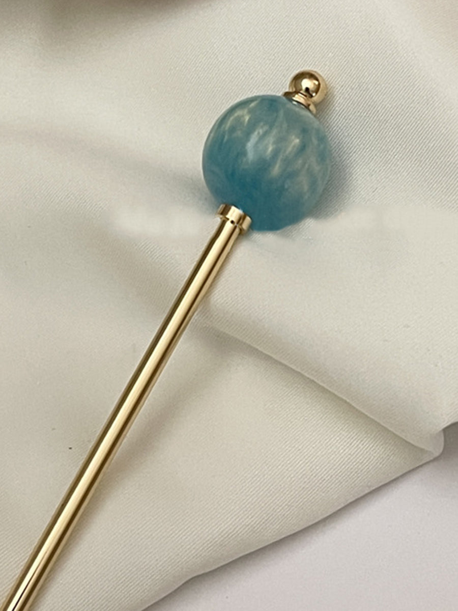 Marble Effect Round Pin