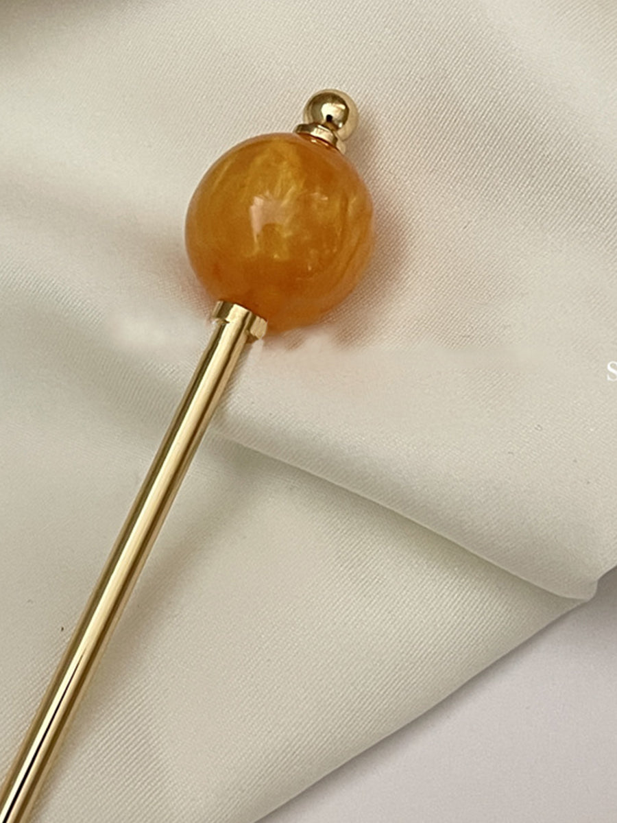 Marble Effect Round Pin