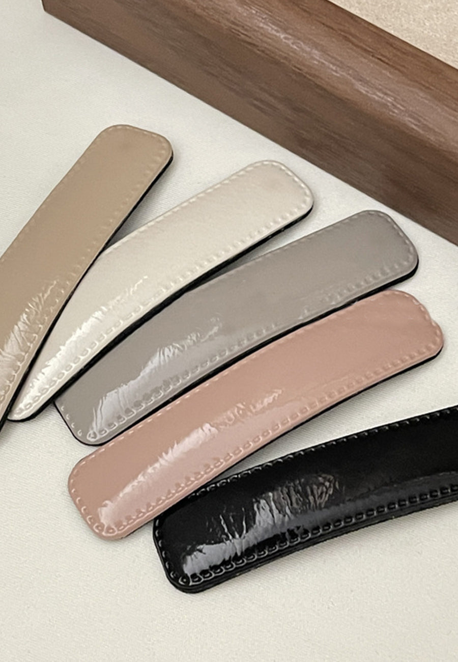 Patent Leather Barrette Clip