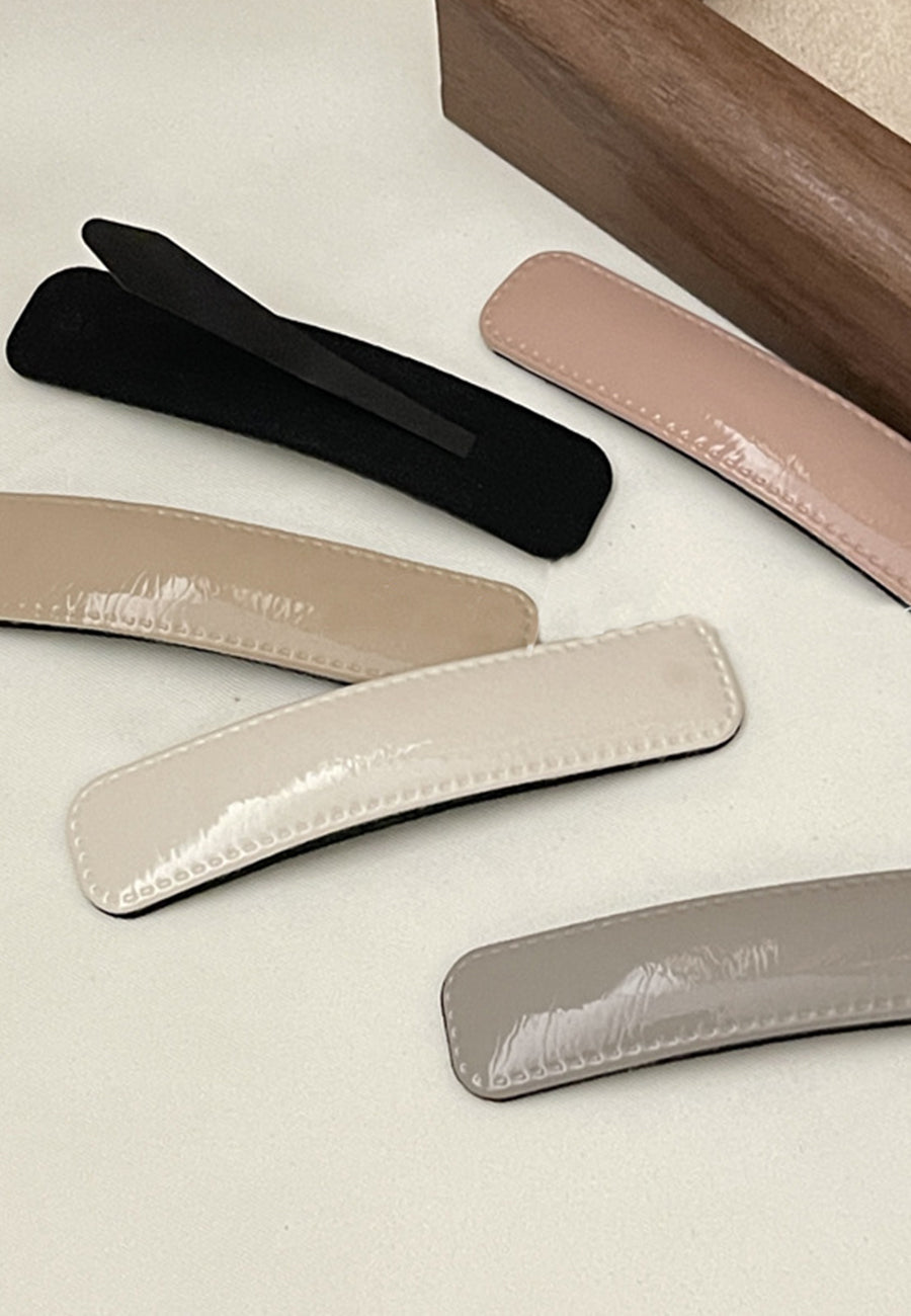 Patent Leather Barrette Clip