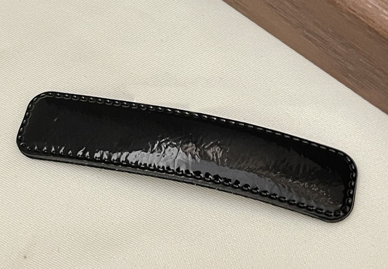 Patent Leather Barrette Clip