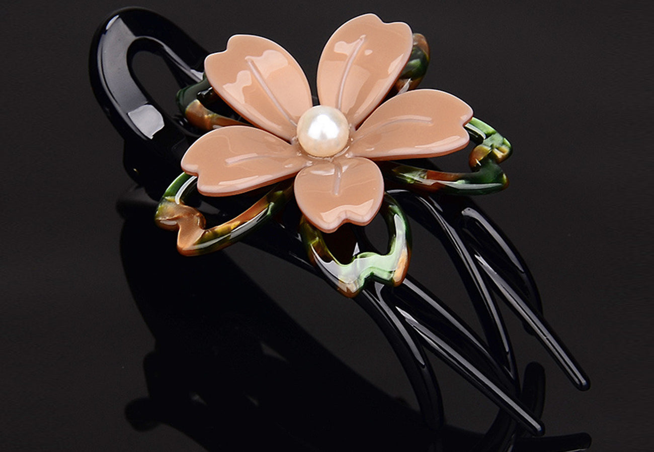 Double Flower Hair Clip