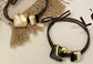 Abstract Metallic Charm Elastic Hair Tie