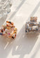 Marble Effect Multicolor Claw Clip