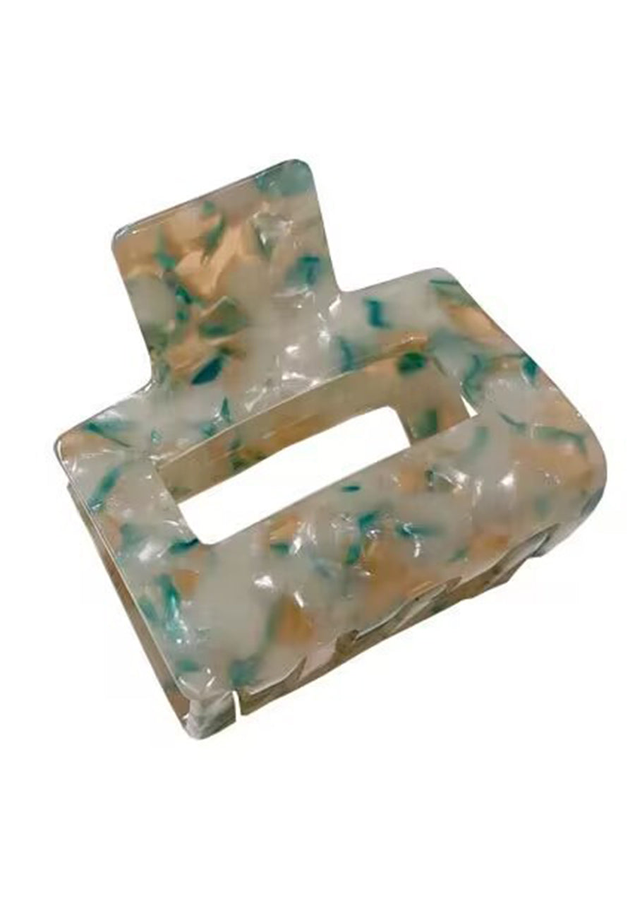 Marble Effect Multicolor Claw Clip
