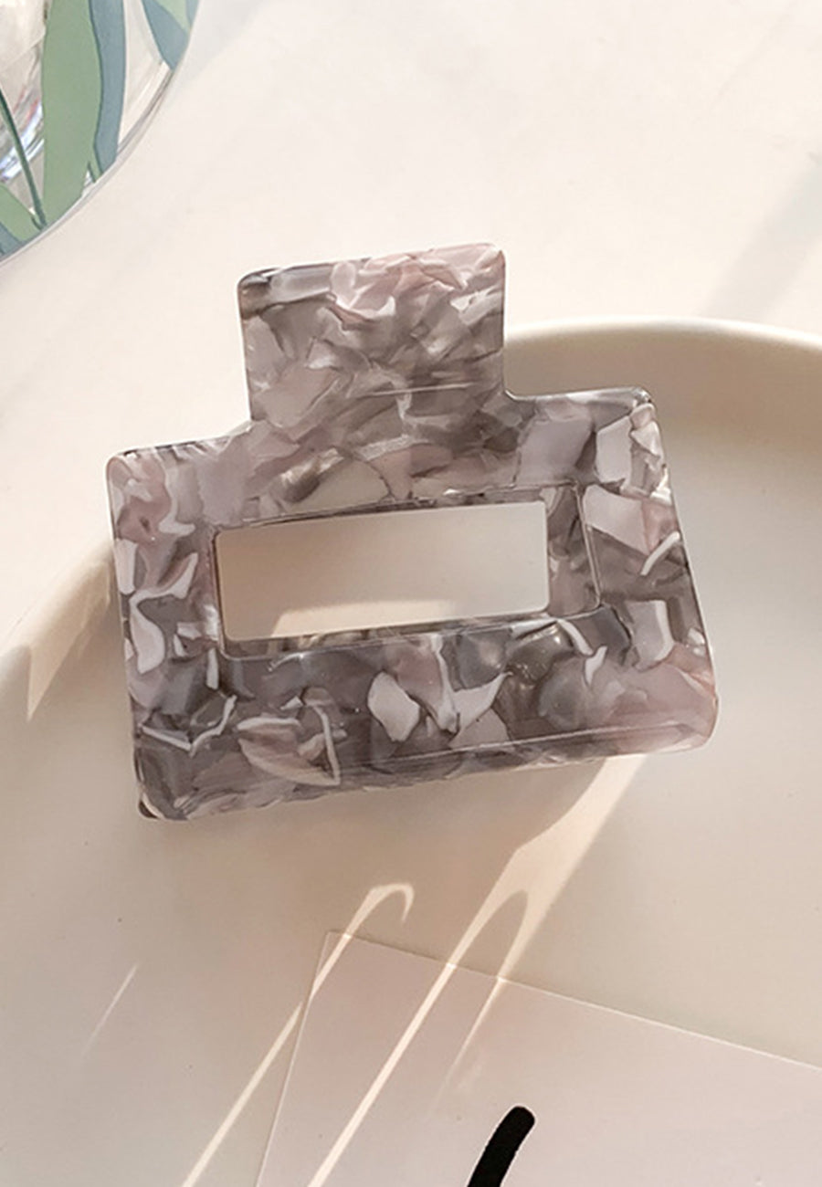 Marble Effect Multicolor Claw Clip